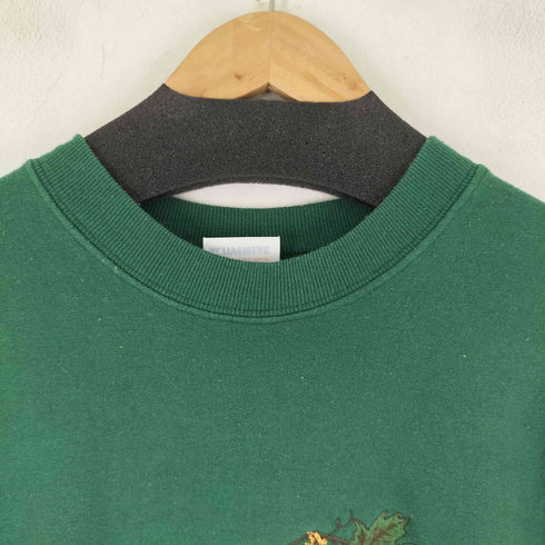 ヘインズ Hanes 90S フロント刺繍クルーネックスウェット メンズ